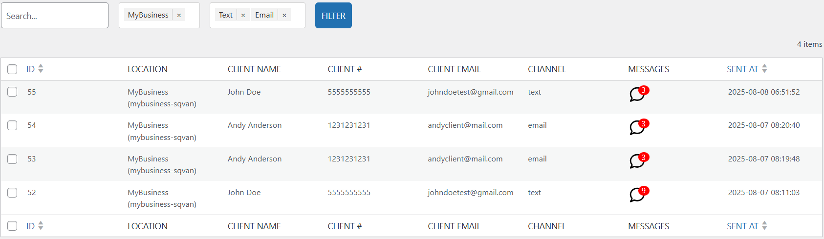 Notification Manager Settings